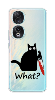Чехол на Honor 90 "Котик с ножом" Case Place
