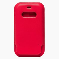 Чехол iPhone 12 Pro Max кожаный конверт с MagSafe <красный> Promise Mobile