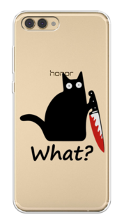 Чехол на Honor V10 (View 10) "Котик с ножом" Case Place
