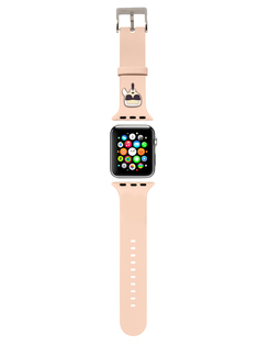 Ремешок Karl Lagerfeld для Apple watch 45/44/42 mm, pink