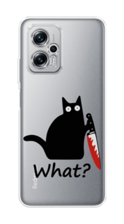 Чехол на Poco X4 GT/Redmi Note 11T Pro/11T Pro Plus "Котик с ножом" Case Place