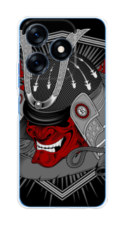 Чехол на Tecno Spark 10/10C "Красная маска самурая" Case Place