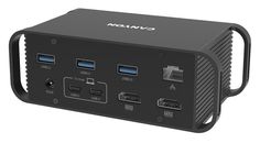 Многопортовая док-станция Canyon HDS-95ST 14-в-1, 18W, USB-C PD, 100W AC адаптер