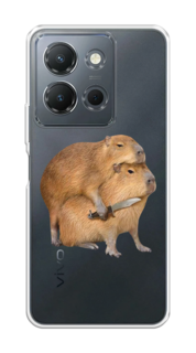 Чехол на Vivo Y36 4G "Капибара с ножом" Case Place