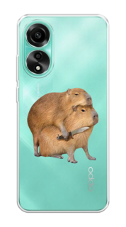 Чехол на Oppo A78 4G "Капибара с ножом" Case Place