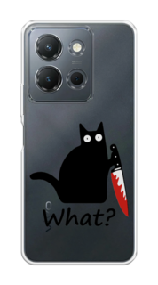 Чехол на Vivo Y36 4G "Котик с ножом" Case Place