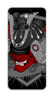Чехол на Vivo Y36 4G "Красная маска самурая" Case Place