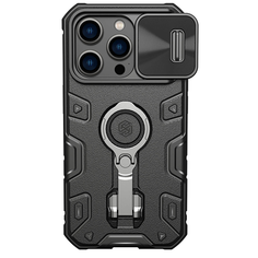 Противоударный чехол Nillkin CamShield Armor Pro Magnetic для iPhone 14 Pro черный