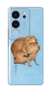 Чехол на Vivo V29 "Капибара с ножом" Case Place