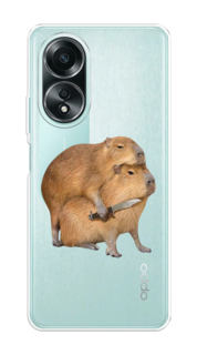 Чехол на Oppo A58 4G "Капибара с ножом" Case Place