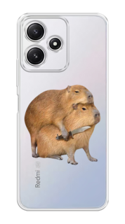 Чехол на Xiaomi Redmi 12 5G/Redmi 12R "Капибара с ножом" Case Place