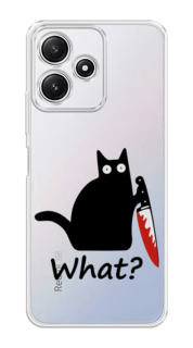 Чехол на Xiaomi Redmi 12 5G/Redmi 12R "Котик с ножом" Case Place