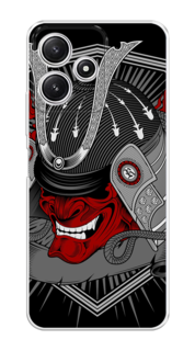 Чехол на Xiaomi Redmi 12 5G/Redmi 12R "Красная маска самурая" Case Place