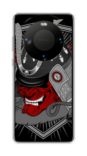 Чехол на Huawei Mate 60 "Красная маска самурая" Case Place
