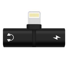 Lightning Splitter разветвитель 2в1 зарядное устройство и разъем для наушников (Черный) Da Privet