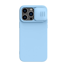 Чехол Nillkin CamShield Silky Magnetic Silicone для iPhone 14 Pro (6902048257580) голубой