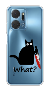 Чехол на Honor X7A Plus "Котик с ножом" Case Place