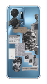 Чехол на Honor X7A Plus "Коллаж греческие скульптуры" Case Place