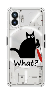 Чехол на Nothing Phone (2) "Котик с ножом" Case Place