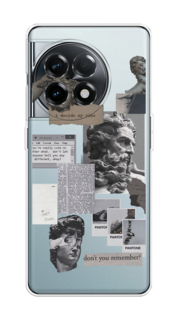 Чехол на OnePlus 11R "Коллаж греческие скульптуры" Case Place