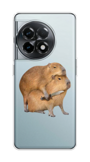 Чехол на OnePlus 11R "Капибара с ножом" Case Place