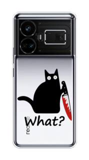 Чехол на Realme GT5 "Котик с ножом" Case Place