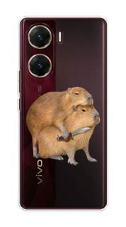 Чехол на Vivo V29e "Капибара с ножом" Case Place