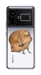 Чехол на Realme GT5 "Капибара с ножом" Case Place