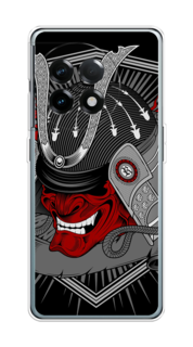 Чехол на OnePlus 11R "Красная маска самурая" Case Place