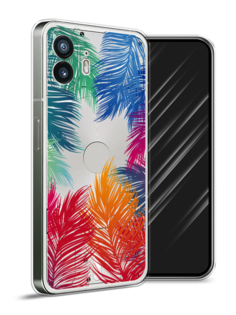 Чехол Awog на Nothing Phone (2) "Рамка из перьев"