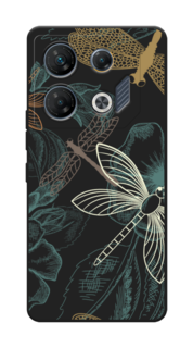 Чехол Awog на Infinix GT 10 Pro "Тени стрекоз"