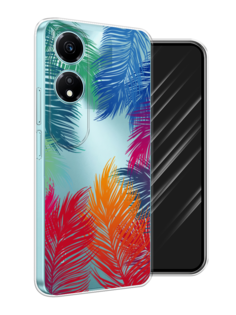 Чехол Awog на Honor X5 Plus "Рамка из перьев"