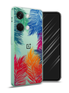 Чехол Awog на OnePlus Nord 3 "Рамка из перьев"