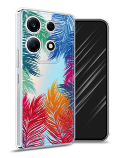 Чехол Awog на Infinix Note 30 VIP "Рамка из перьев"