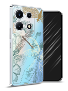 Чехол Awog на Infinix Note 30 VIP "Тени стрекоз"