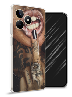Чехол Awog на Realme C53 "Девушка с татуировками"