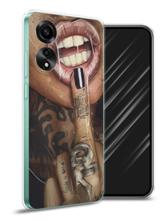 Чехол Awog на Oppo A78 4G "Девушка с татуировками"