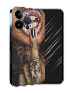 Чехол Awog на Apple iPhone 15 Pro "Девушка с татуировками"