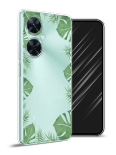 Чехол Awog на Huawei Nova 11i "Листья папоротника рамка"