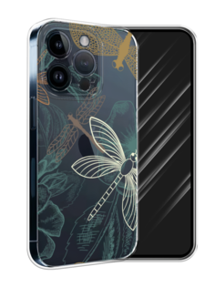 Чехол Awog на Apple iPhone 15 Pro "Тени стрекоз"