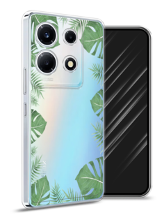 Чехол Awog на Infinix Note 30 VIP "Листья папоротника рамка"
