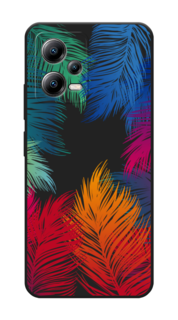 Чехол Awog на Xiaomi Poco X5 5G "Рамка из перьев"