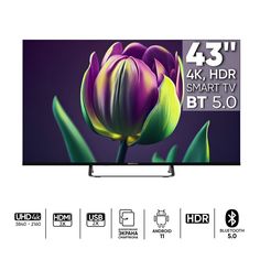 Телевизор Topdevice TV 43" ULTRA NEO CS06, UHD 4K, Smart TV WildRed, черный