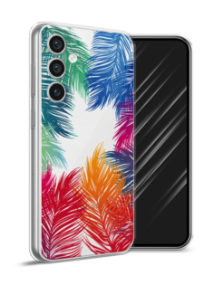 Чехол Awog на Samsung Galaxy S23 FE 5G "Рамка из перьев"