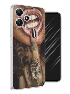 Чехол Awog на Xiaomi Redmi 12 5G/Redmi 12R "Девушка с татуировками"