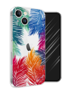 Чехол Awog на Apple iPhone 15 Plus "Рамка из перьев"