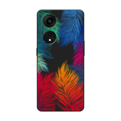 Чехол Awog на OPPO Reno 8T 5G "Рамка из перьев"