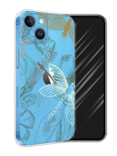 Чехол Awog на Apple iPhone 15 "Тени стрекоз"
