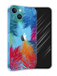 Чехол Awog на Apple iPhone 15 "Рамка из перьев"