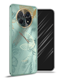 Чехол Awog на Huawei Nova Y91 "Тени стрекоз"